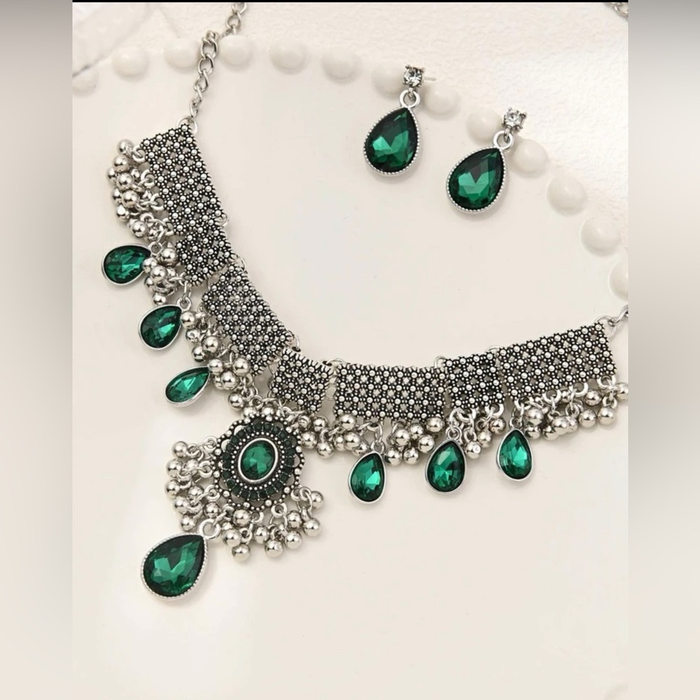 Necklace with matching earrings